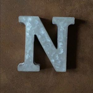 🍉Galvanized Letter ‘N’ Wall Decor